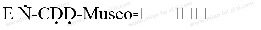 E X_CFF_Museo字体转换